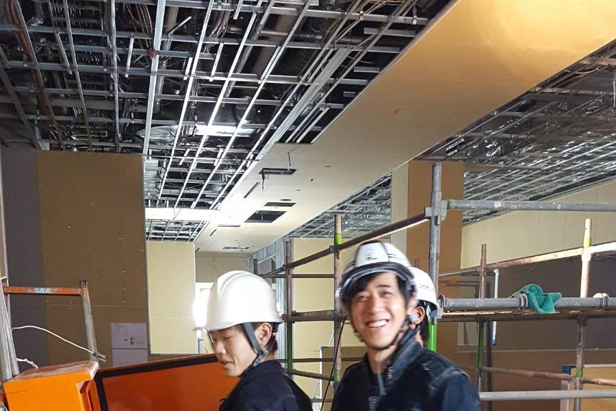 天井裏配線工事